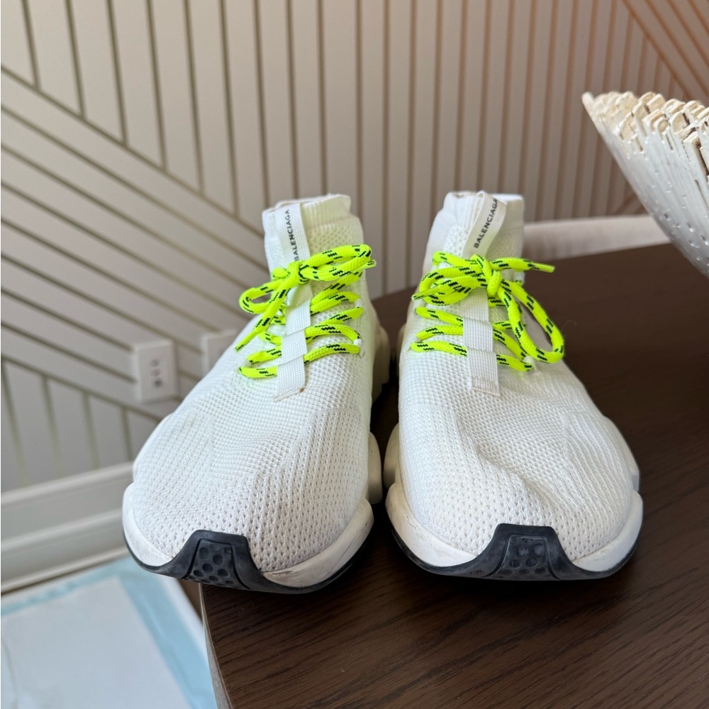 Mens Balenciaga White Sneakers in Box - Picture 10 of 14
